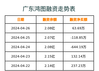 广东鸿图融资表