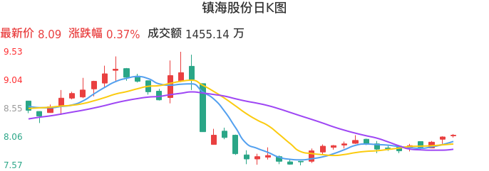 整体分析-日K图：镇海股份股票整体分析报告