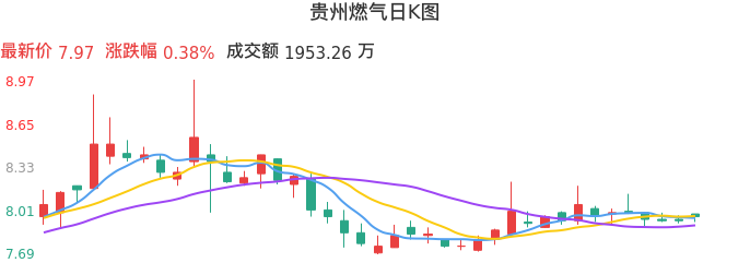 整体分析-日K图：贵州燃气股票整体分析报告