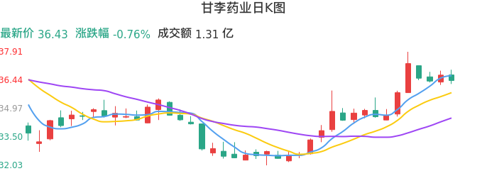 整体分析-日K图：甘李药业股票整体分析报告