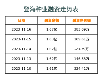 登海种业融资表