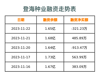 登海种业融资表