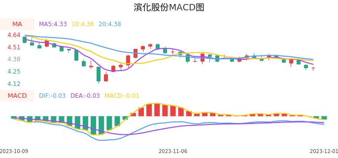 技术面-筹码分布、MACD图：滨化股份股票技术面分析报告