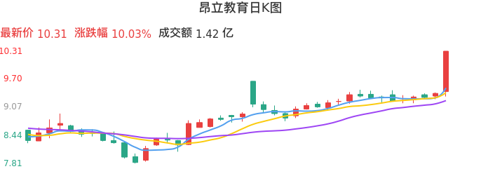 整体分析-日K图：昂立教育股票整体分析报告
