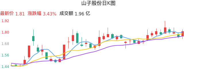 整体分析-日K图：山子股份股票整体分析报告