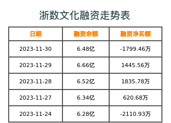 浙数文化融资表