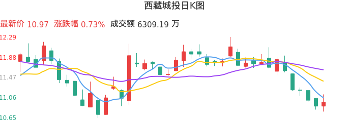 整体分析-日K图:西藏城投股票整体分析报告