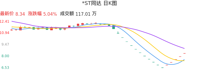 整体分析-日K图：*ST同达股票整体分析报告