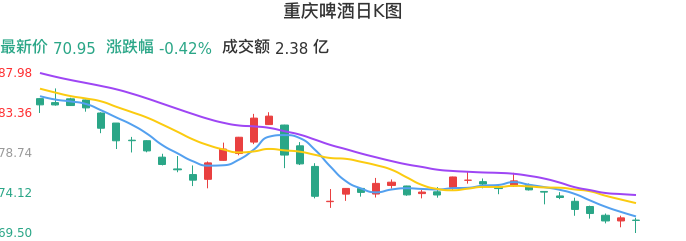 整体分析-日K图：重庆啤酒股票整体分析报告