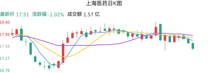 整体分析-日K图:上海医药股票整体分析报告