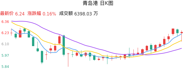 整体分析-日K图:青岛港股票整体分析报告
