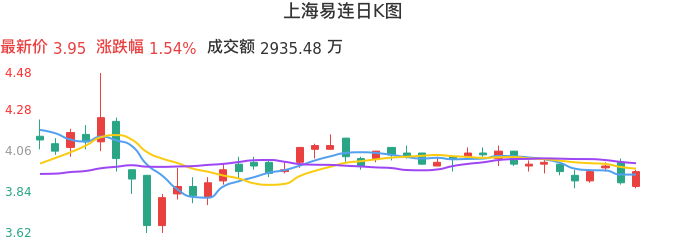 整体分析-日K图:上海易连股票整体分析报告