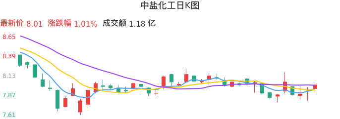 整体分析-日K图:中盐化工股票整体分析报告