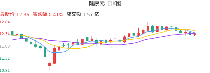整体分析-日K图:健康元股票整体分析报告