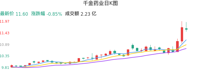 整体分析-日K图:千金药业股票整体分析报告
