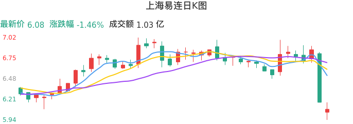 整体分析-日K图：上海易连股票整体分析报告