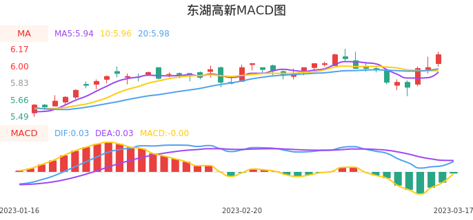 技术面-筹码分布、MACD图：东湖高新股票技术面分析报告