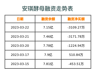 安琪酵母融资表