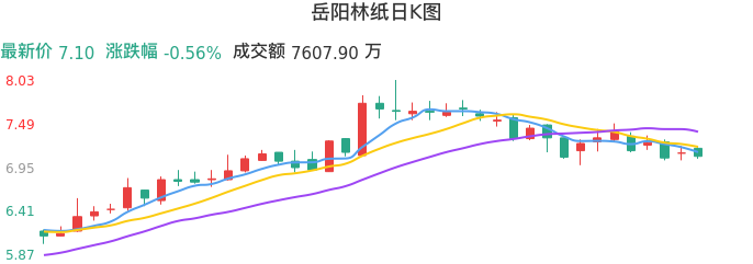 整体分析-日K图：岳阳林纸股票整体分析报告