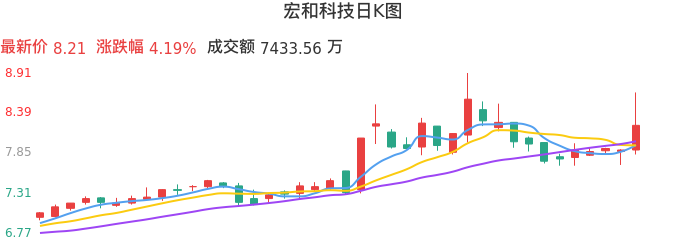 整体分析-日K图：宏和科技股票整体分析报告