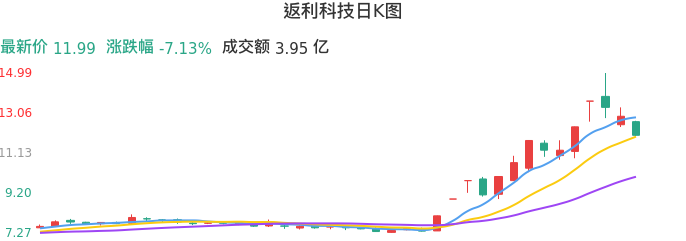 整体分析-日K图：返利科技股票整体分析报告