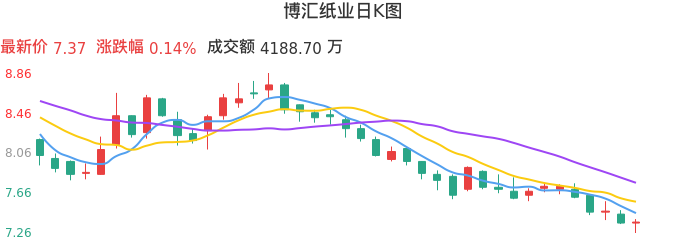 整体分析-日K图：博汇纸业股票整体分析报告
