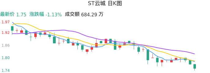 整体分析-日K图：ST云城股票整体分析报告