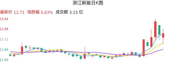 整体分析-日K图：浙江新能股票整体分析报告