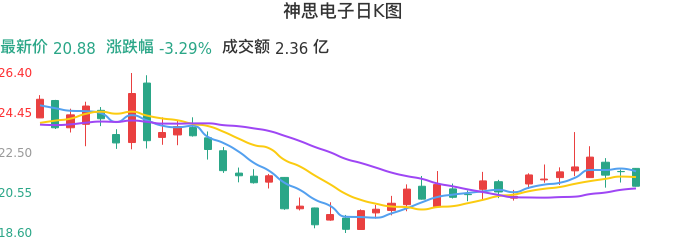 整体分析-日K图：神思电子股票整体分析报告
