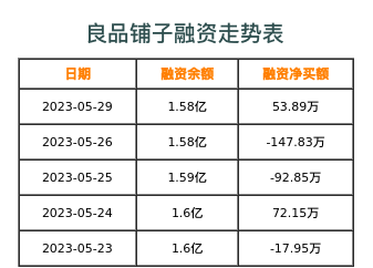 良品铺子融资表