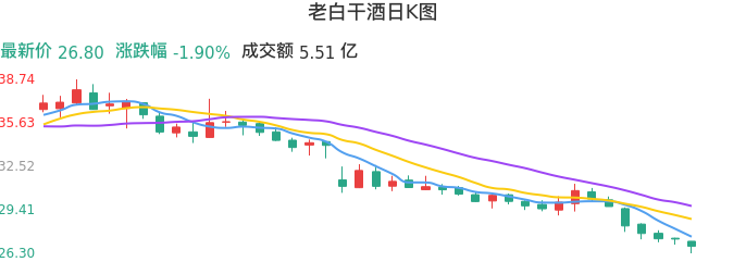 整体分析-日K图：老白干酒股票整体分析报告