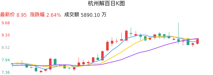 整体分析-日K图：杭州解百股票整体分析报告