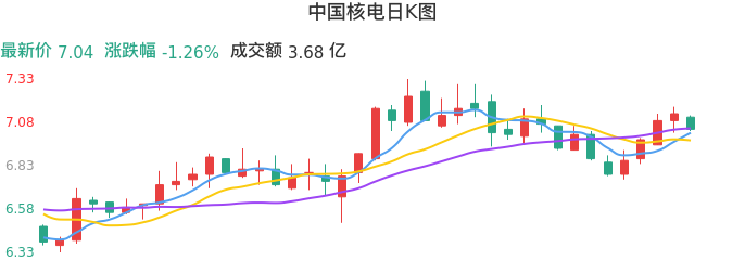 整体分析-日K图：中国核电股票整体分析报告