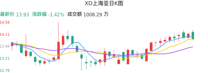 整体分析-日K图：XD上海亚股票整体分析报告