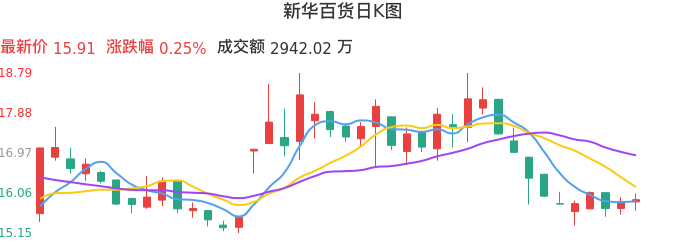 整体分析-日K图：新华百货股票整体分析报告