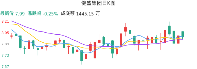 整体分析-日K图：健盛集团股票整体分析报告