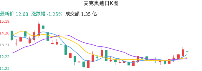 整体分析-日K图:麦克奥迪股票整体分析报告