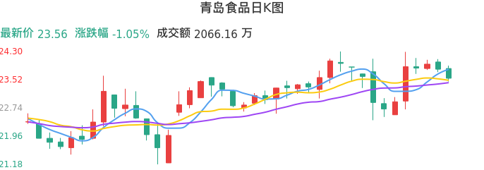 整体分析-日K图：青岛食品股票整体分析报告