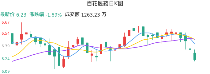 整体分析-日K图：百花医药股票整体分析报告