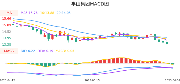 技术面-筹码分布、MACD图：丰山集团股票技术面分析报告