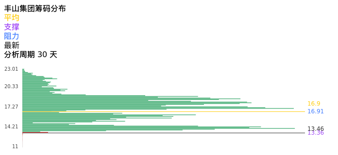 技术面-筹码分布、MACD图：丰山集团股票技术面分析报告
