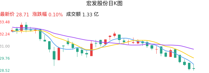 整体分析-日K图：宏发股份股票整体分析报告