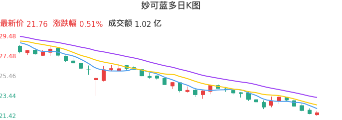整体分析-日K图:妙可蓝多股票整体分析报告