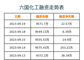 六国化工融资表