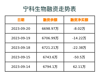 宁科生物融资表