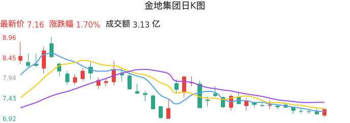 整体分析-日K图：金地集团股票整体分析报告