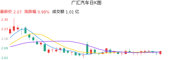 整体分析-日K图：广汇汽车股票整体分析报告
