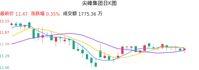 整体分析-日K图：尖峰集团股票整体分析报告