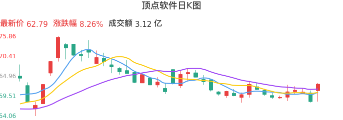 整体分析-日K图：顶点软件股票整体分析报告