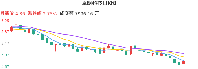 整体分析-日K图：卓朗科技股票整体分析报告